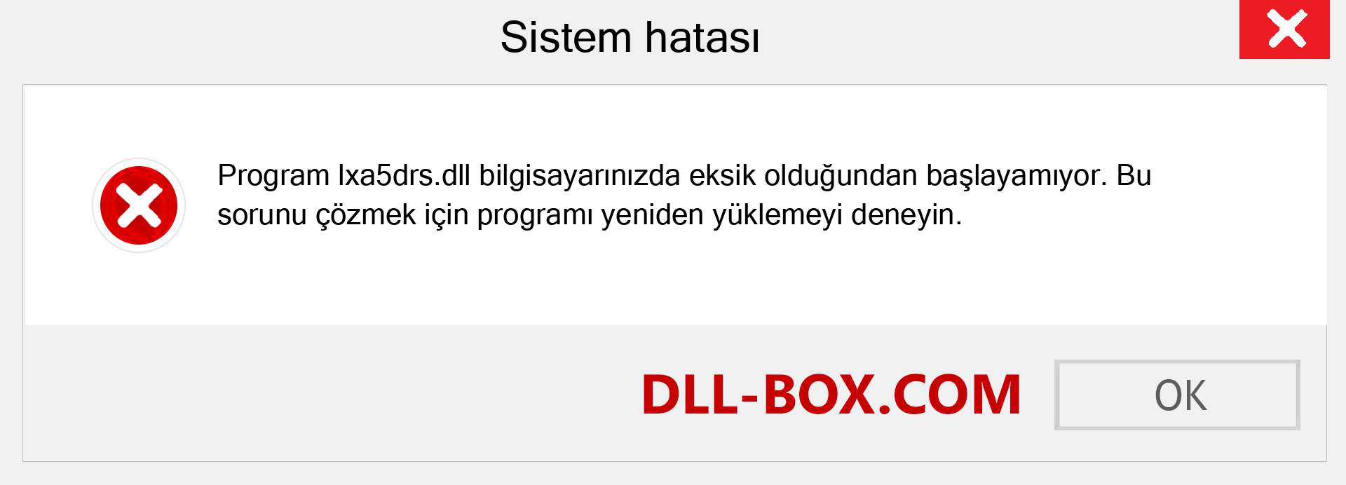 lxa5drs.dll dosyası eksik mi? Windows 7, 8, 10 için İndirin - Windows'ta lxa5drs dll Eksik Hatasını Düzeltin, fotoğraflar, resimler